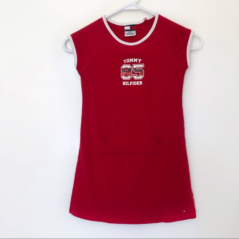 Vintage Tommy Hilfiger Red Girls Dress, size Small